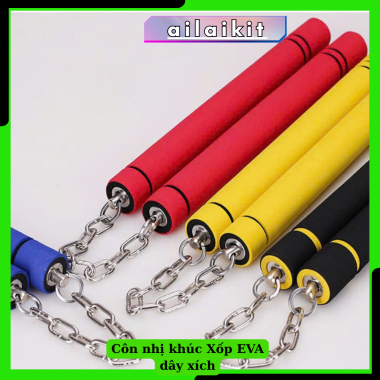 Côn Nhị Khúc Côn Xốp Eva Dây Xích  Dây Dù Ailaikit