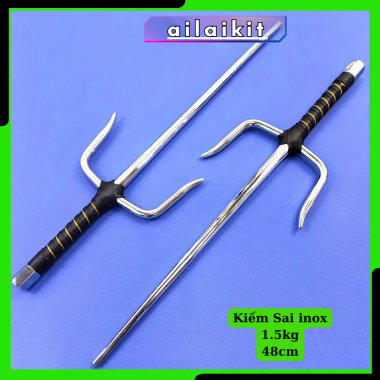 Kiếm Sai Karate Inox 48cm – Dụng Cụ Tập Luyện & Biểu Diễn Võ Thuật Ailaikit