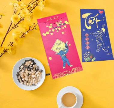 Bao Lì Xì Vovinam Lưu niệm Võ Thuật Ailaikit (Xấp 10 cái) | bao lì xì vovinam mẫu mới nhất năm 2026