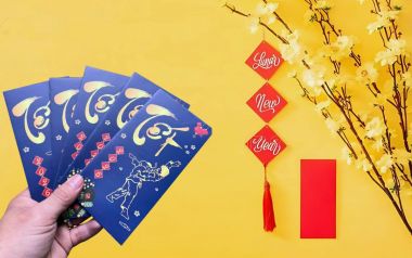 Bao Lì Xì Vovinam Lưu niệm Võ Thuật Ailaikit (Xấp 10 cái) | bao lì xì vovinam mẫu mới nhất năm 2026