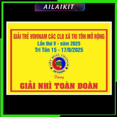 Cờ Lưu Niệm In Theo Yêu Cầu –  Cờ sự kiện thể thao – Cờ Trao Giải, Cờ Giải Nhất/Nhì/Ba Toàn Đoàn | AILAIKIT