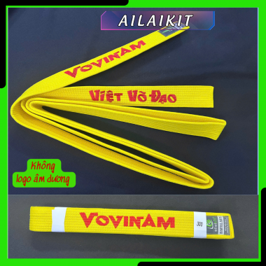 Đai Vovinam Tốt -Đai Xanh, Đai Vàng, Đai Đỏ | (Vovinam Belt) Đai Vovinam Cao cấp Ailaikit - Lam Đai, Hoàng Đai, Chuẩn Hoàng Đai, Chuẩn Hồng Đai, Hồng Đai Vovinam