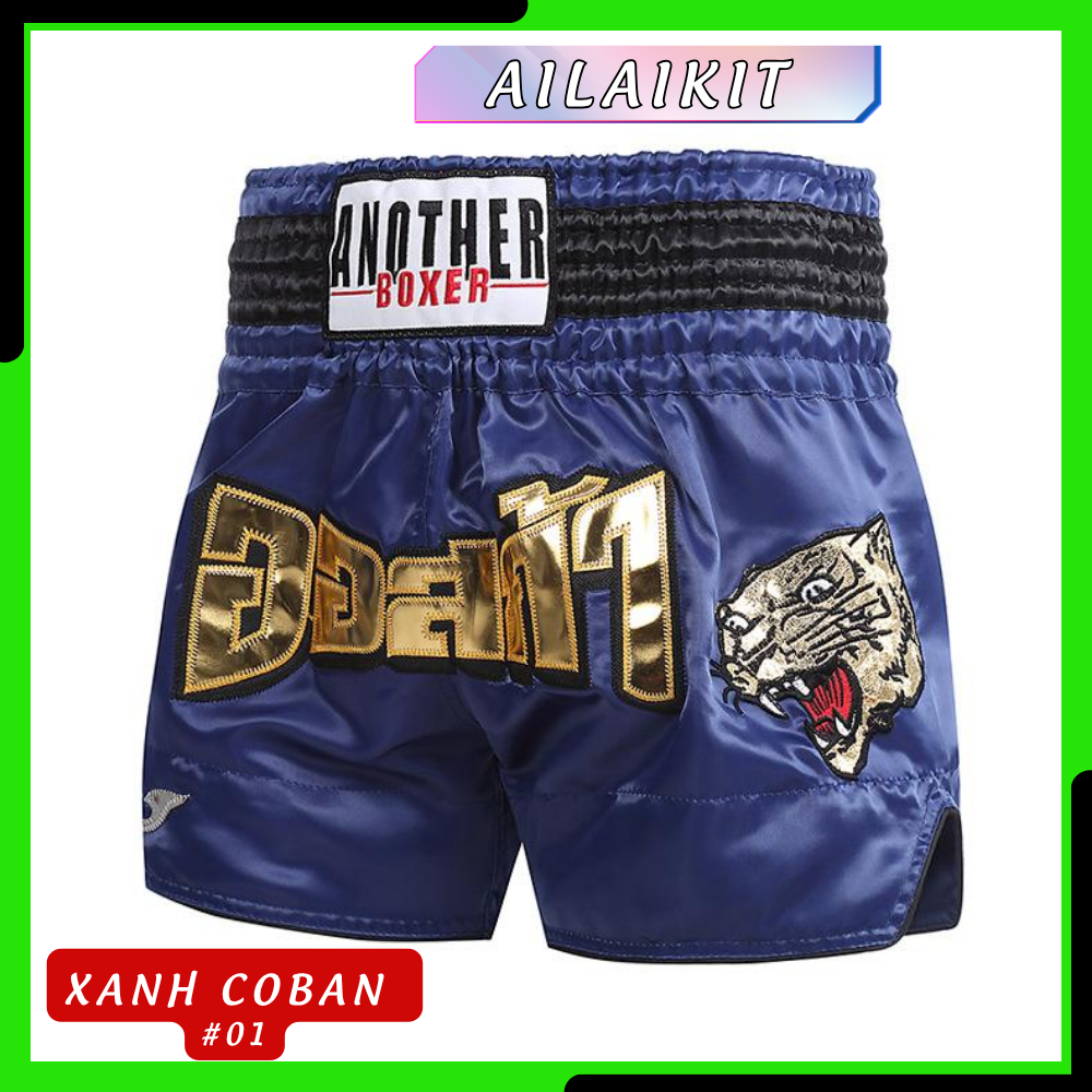 QUẦN MUAY THÁI ANOTHER BOXER MÀU XANH ailaikit